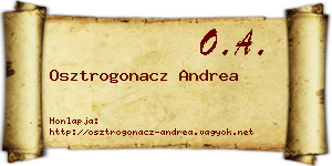 Osztrogonacz Andrea névjegykártya